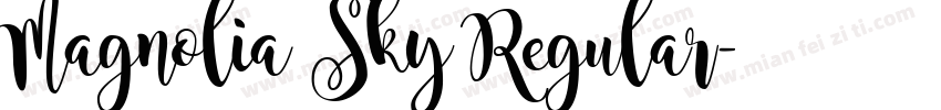 Magnolia Sky Regular字体转换